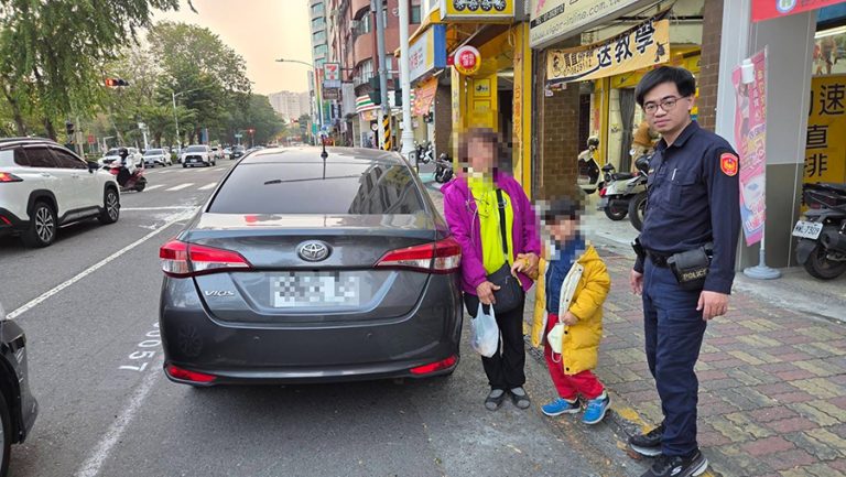 嬤忘停車處心慌慌 暖警即時找回愛車
