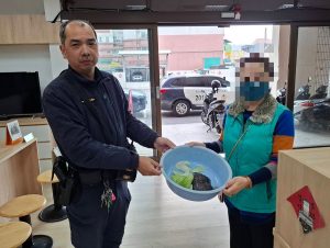 愛龜離家急壞飼主 豐警助平安返家