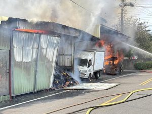 竹山金紙工廠火警 財損估600萬無人傷亡