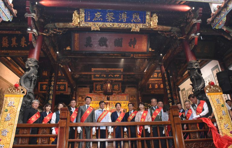 祀典大天后宮春祭大典 賴清德揭匾