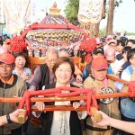 王惠美接駕大甲媽祖祈福護佑彰化