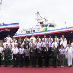 台船承造 關務署2艘100噸級巡緝艇命名下水