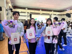 致用高中三師生 獲中市優秀青年表揚