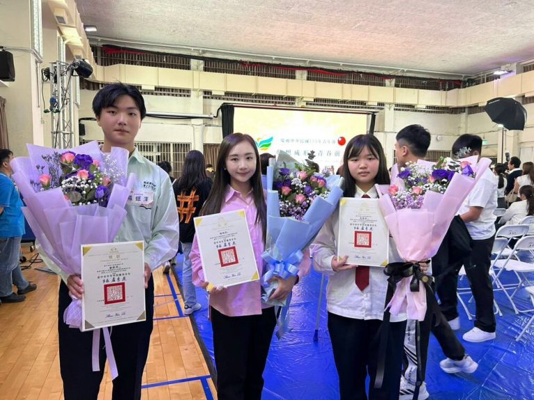 致用高中三師生 獲中市優秀青年表揚