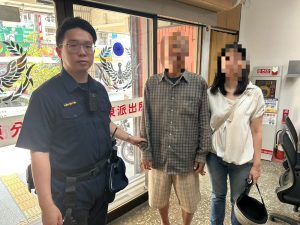 長照送餐撲空揭失智翁未歸 豐原警15分鐘火速尋回