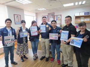 三民二分局與高雄菲辦 以英語直播宣導交安