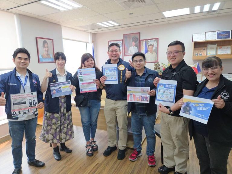 三民二分局與高雄菲辦 以英語直播宣導交安