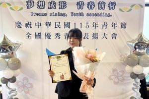 海大生鄭應加 奪全國社團十大傑出幹部