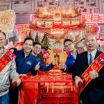 桃園龍德宮媽祖遶境起駕 人山人海