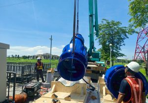 岡山潭底小抽水站及五甲尾滯洪池改善完工