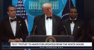 川普白宮記者晚宴遇槍響 特勤人員中槍無大礙