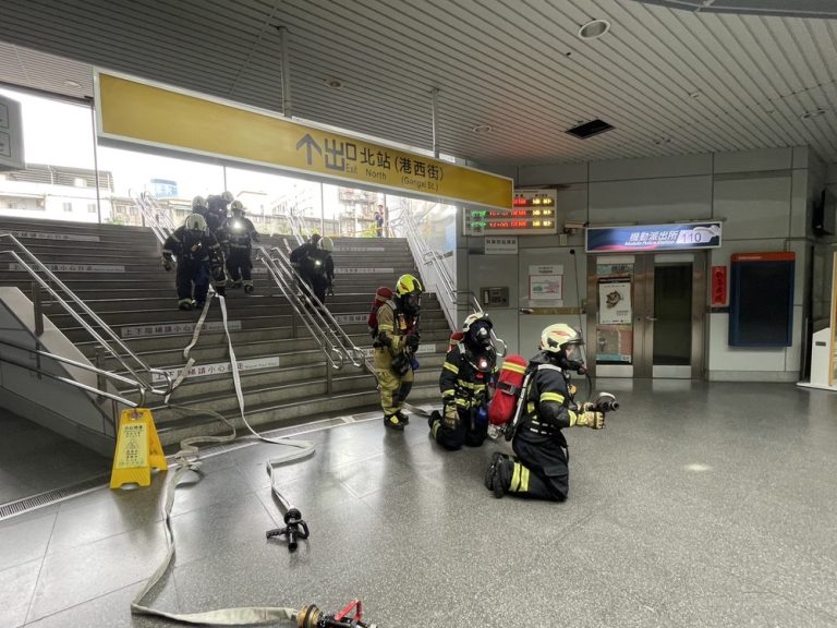 火車站火警演練 強化防災韌性