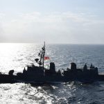 日本自衛隊艦艇通過台海 共軍宣布在東海軍演