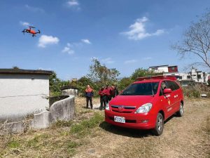 清明連假祭祖 杉林分隊出動無人機監控 防山林火警