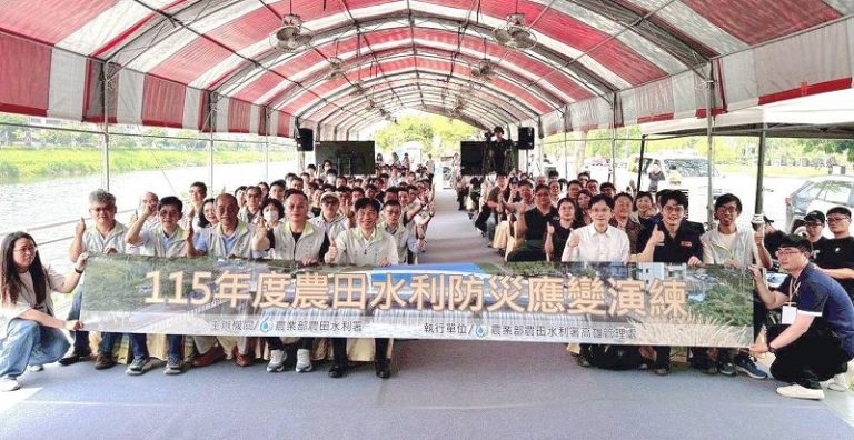 楠梓興中制水門實兵演練 農水署守護農民用水安全