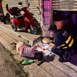 神岡9旬婦外出跌倒受困　警深夜巡邏救援