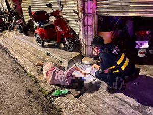 神岡9旬婦外出跌倒受困　警深夜巡邏救援