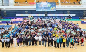 翁章梁張明達開球 嘉縣議長盃桌球賽開幕