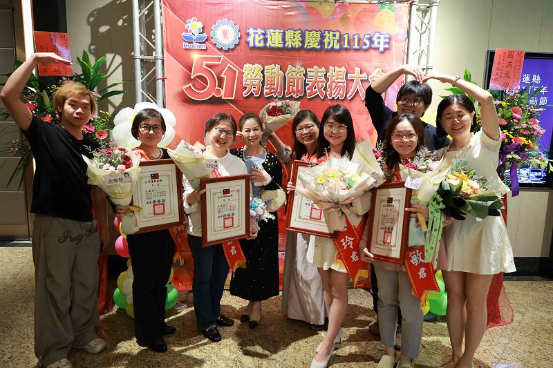 花蓮慈院5護理師獲模範勞工 溫柔堅韌守護東部醫療網