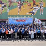 參加全國小學田徑錦標賽 台中代表隊授旗出發