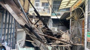 鹽埕老屋坍塌 陳美雅籲市府加速危老重建