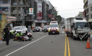 中市北區閃燈路口發生死亡車禍