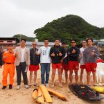 救生員進駐大武崙沙灘攜海巡署岸巡隊