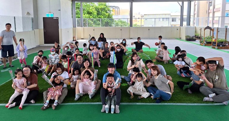 臺南親子館北區館露臺幸福遊花園啟用