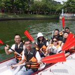 葫蘆墩公園龍舟賽 民眾體驗划龍舟