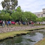 台中大里數百民眾漫步旱溪水岸