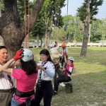 嘉義市警局攜手玉山銀行、童軍會 邀長輩體驗「樹攀」活動提升識詐免疫力