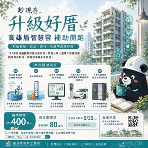高雄厝智慧雲補助開跑 好厝升級趁現在