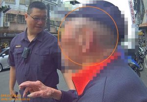 距離家僅43公尺卻回不了家 潭北警暖心助百歲翁平安團聚