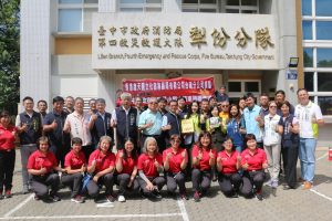 善心企業捐贈消防車 台中消防局感謝