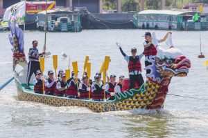 嘉義縣龍舟競賽42支隊伍熱情開划