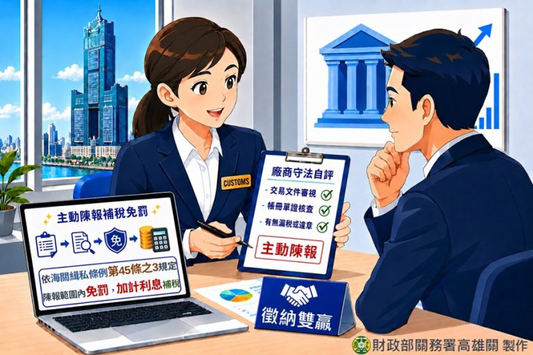 廠商落實守法自評 錯誤申報自首免罰