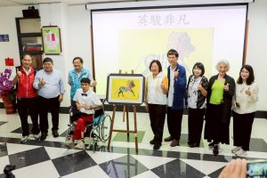 若竹兒書畫聯展慈善拍賣，7幅畫作拍得75萬元