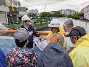 豪雨狂炸 陳其邁視察茄萣、湖內防汛設施