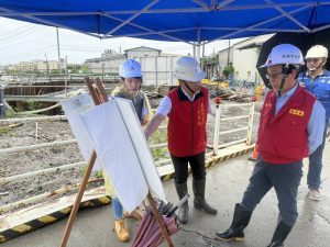 豪雨警報未解除 林欽榮視察仁武大寮