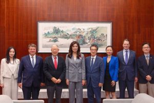 鄭麗文與華府智庫學者交流 倡議將第一島鏈打造為和平繁榮之鏈