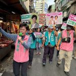 年底市議員選戰激烈 陳俞融東興市場拜票