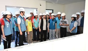 王惠美視察田中公設民營托嬰中心新建工程