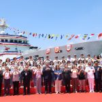 海巡「澎湖艦」交船及「基隆艦」命名下水