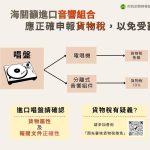 基隆關提醒：唱盤免稅不等於音響組合免稅