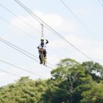 明德水庫全台最長跨湖高空滑索 啟用