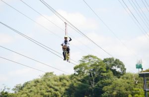 明德水庫全台最長跨湖高空滑索 啟用