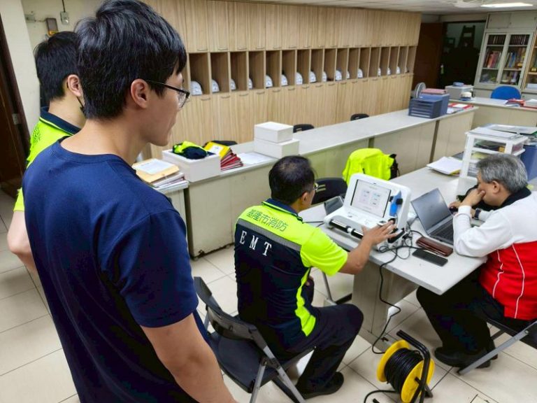 照顧消防員 基市消防局攜手海大導入智慧健康量測系統