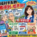 敬老卡點數增加看得到吃不到 陳若翠提建言