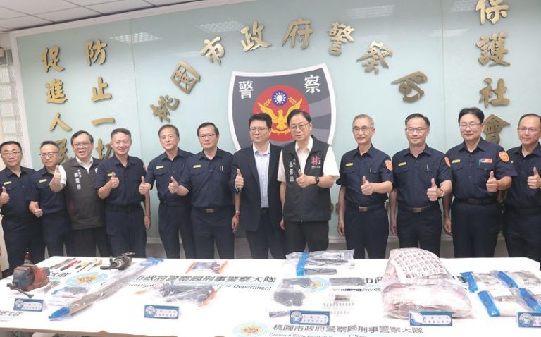 桃市警雷霆除暴專案成果豐碩 張善政嘉勉強化查緝量能