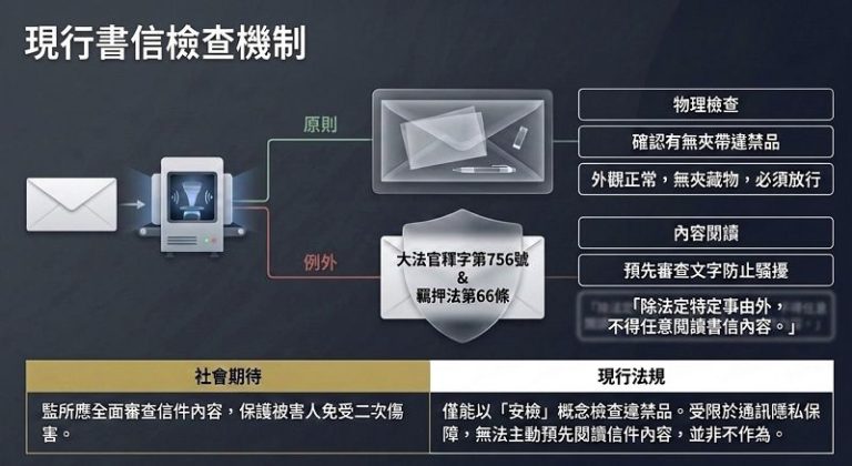 基隆看守所不當信件 看守所嚴正譴責